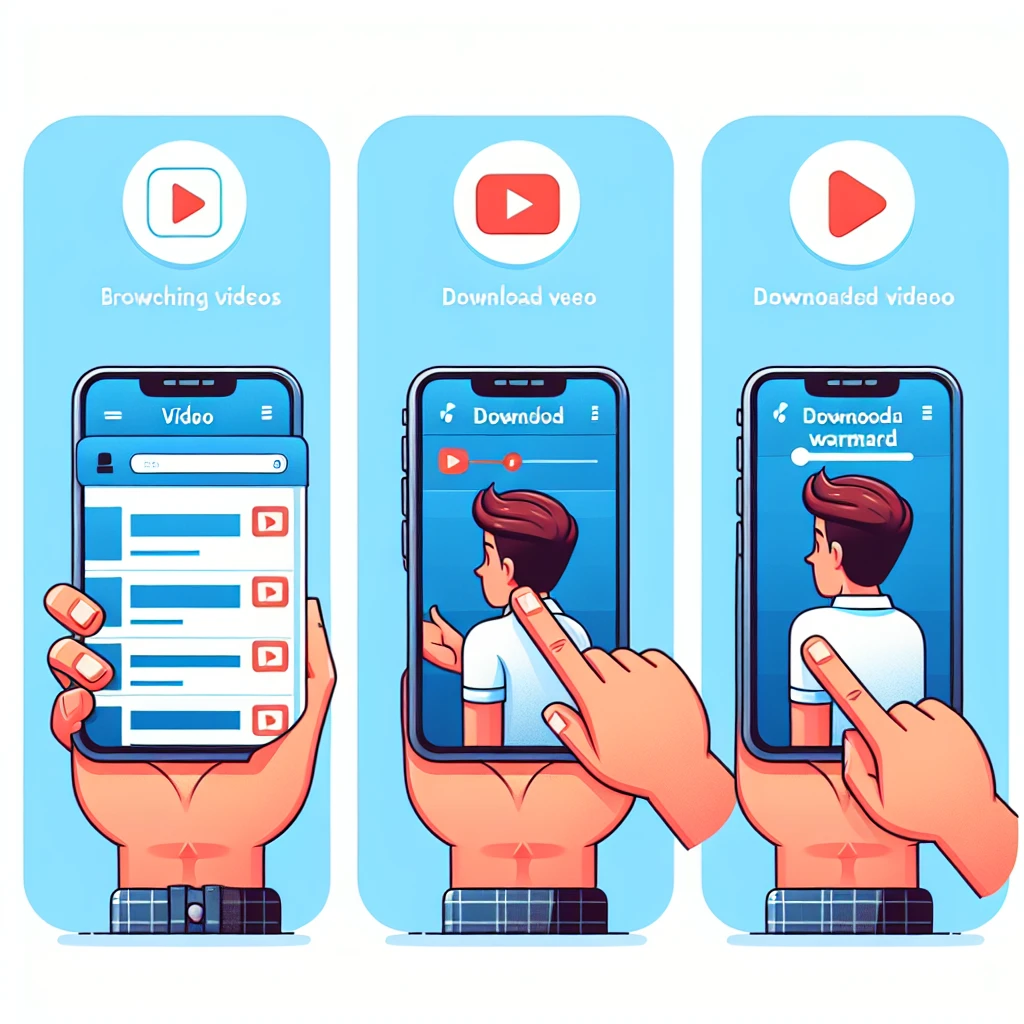 Alt text: "Passo a passo para baixar vídeos do TikTok sem marca d'água, mostrando tela de um smartphone com a interface do TikTok e opções de download."